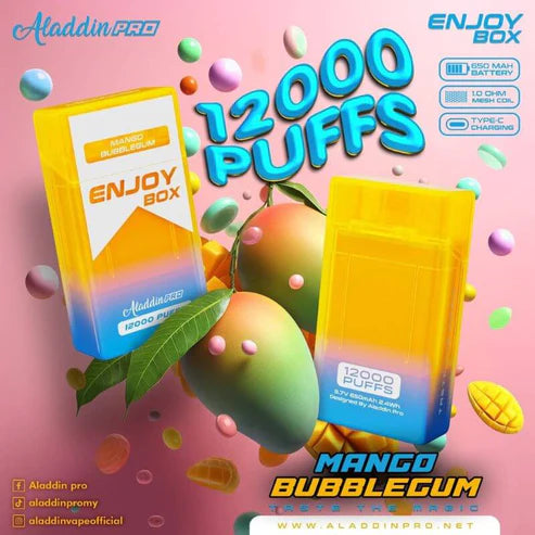 SG-VAPE-DELIVERY-ALADDIN-PRO-ENJOY-BOX-12000-MANGO-BUBBLEGUM