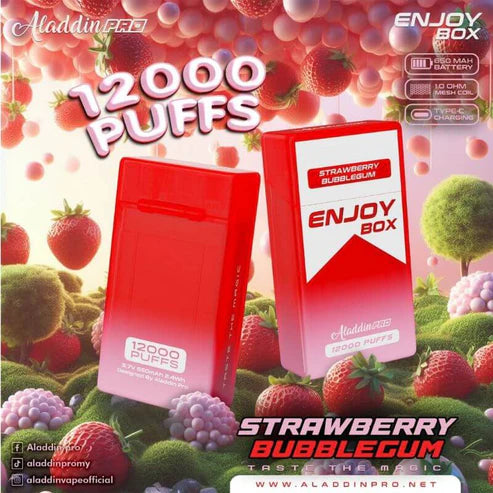 SG-VAPE-DELIVERY-ALADDIN-PRO-ENJOY-BOX-12000-STRAWBERRY-BUBBLEGUM