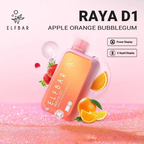 SG-VAPE-DELIVERY-ELFBAR-RAYA-D1-13K-APPLE-ORANGE-BUBBLEGUM