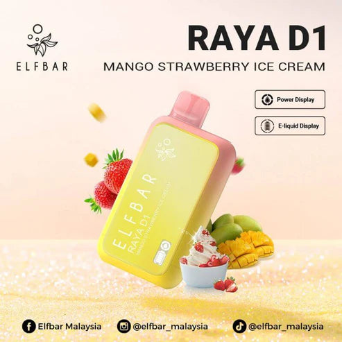 SG-VAPE-DELIVERY-ELFBAR-RAYA-D1-13K-MANGO-STRAWBERRY-ICE-CREAM